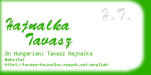 hajnalka tavasz business card